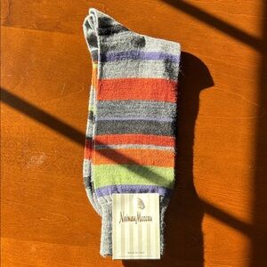 Neiman Marcus Multicolor Striped Socks